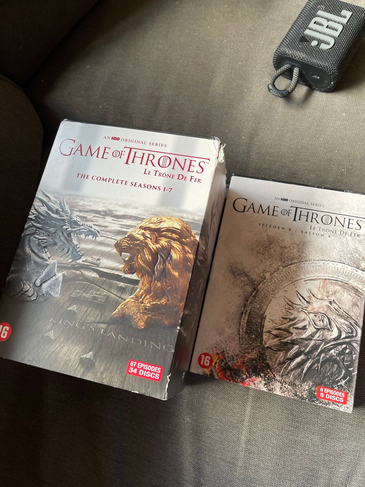 Game of Thrones Seizoenen 1-7 & Seizoen 8, Cd's en Dvd's, Dvd's | Tv en Series, Vanaf 16 jaar, Nederlands, Science Fiction en Fantasy