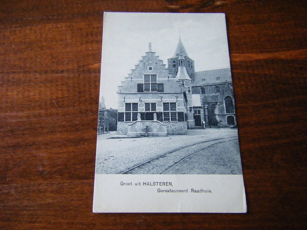 C40 - Halsteren - Raadhuis - Mooi/Zeer oud, Ophalen of Verzenden, Voor 1920, Noord-Brabant