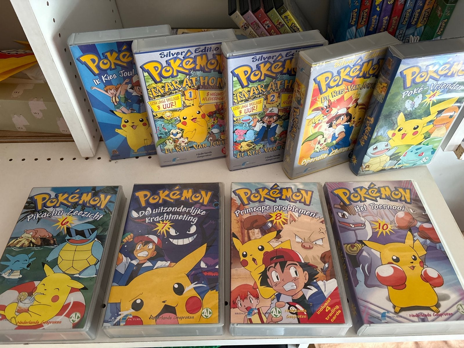 Grote Pokémon VHS Videoband Collectie - Zeldzaam!, Cd's en Dvd's, VHS | Film, Gebruikt, Alle leeftijden, Kinderfilm, Nederlands