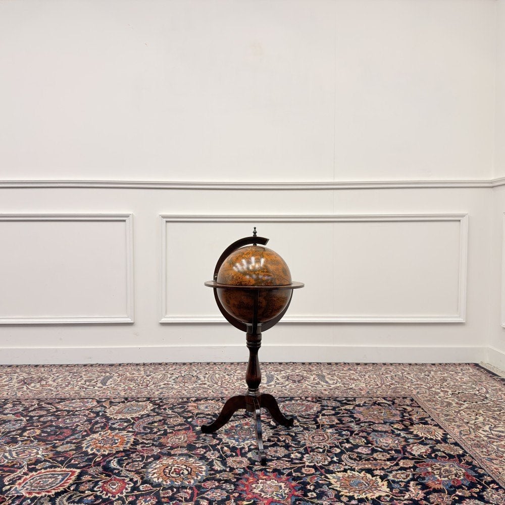 Klassiek Italiaanse Drankglobe Wereldbol Vloermodel, Ophalen of Verzenden