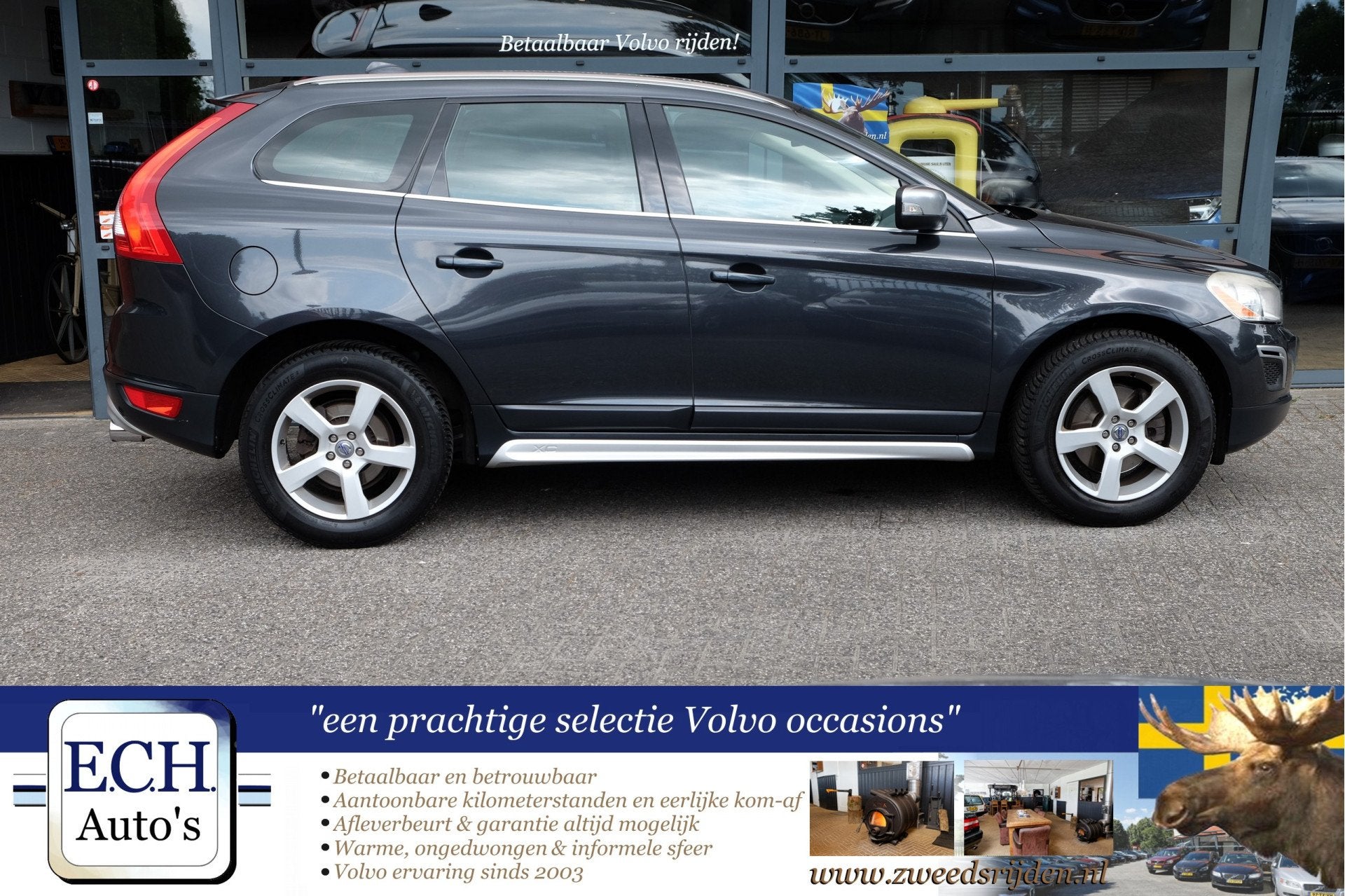 Volvo XC60 2.0 D3 163 pk Aut. R-Design, Leer, Navi, Xenon, S, Euro 5, 15 km/l, Gebruikt, 163 pk