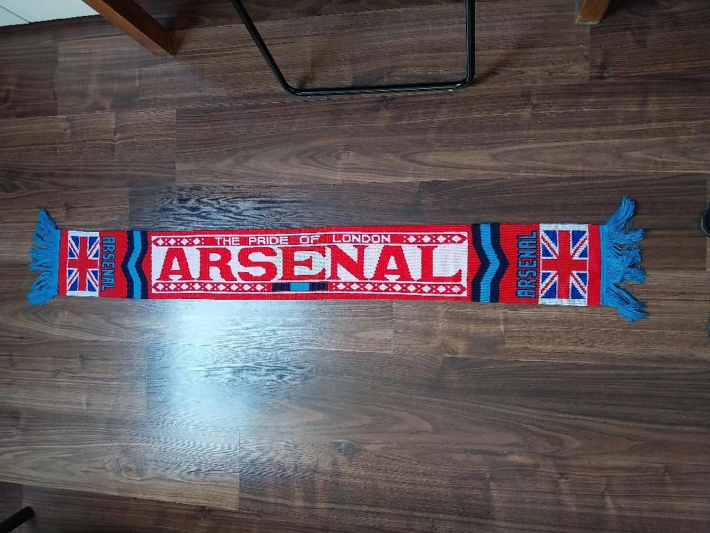 Arsenal sjaal vintage, Verzamelen, Ophalen of Verzenden, Zo goed als nieuw, Buitenlandse clubs, Vaantje of Sjaal