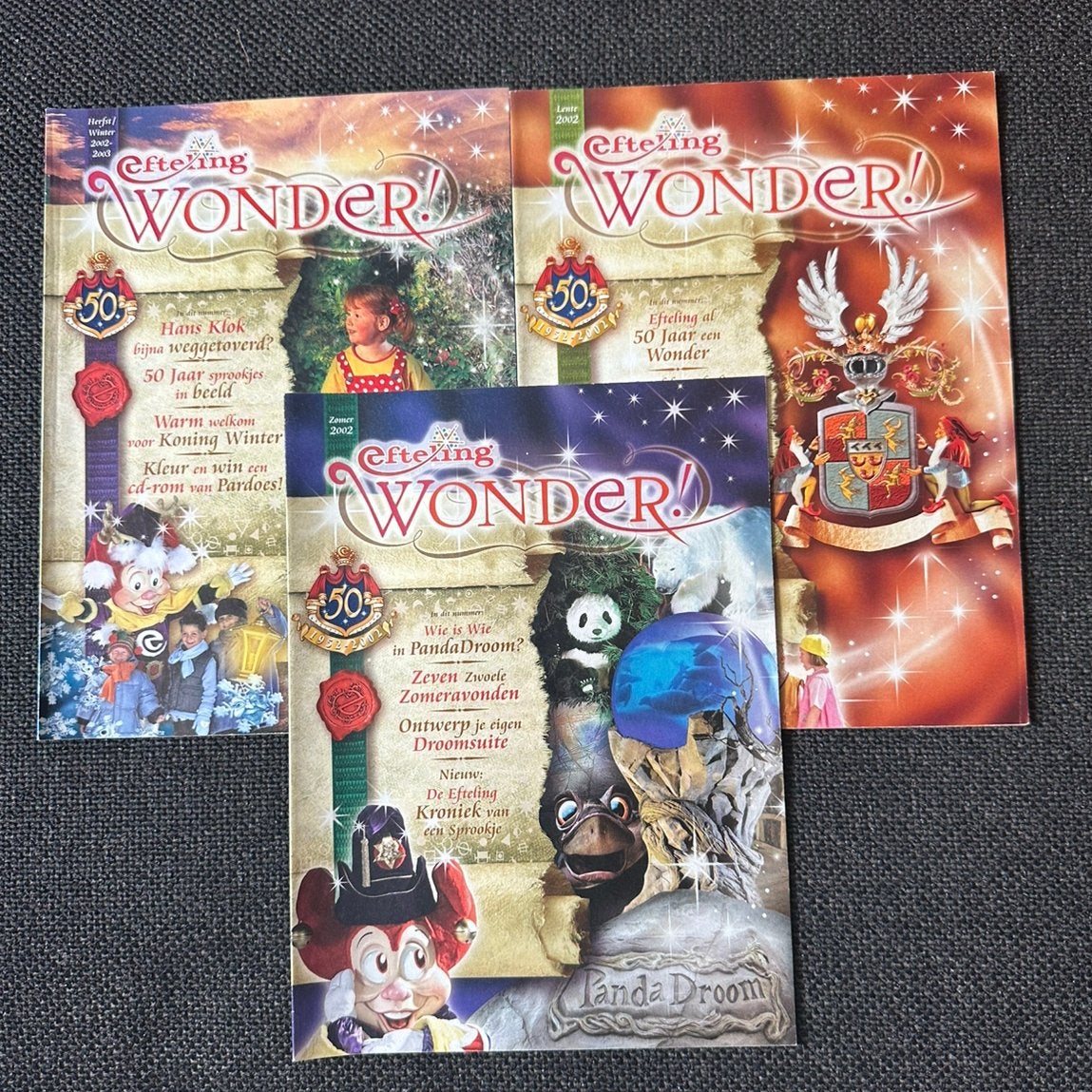 Efteling Wonder boekjes 2002, Verzamelen, Efteling, Ophalen of Verzenden, Zo goed als nieuw, Overige typen