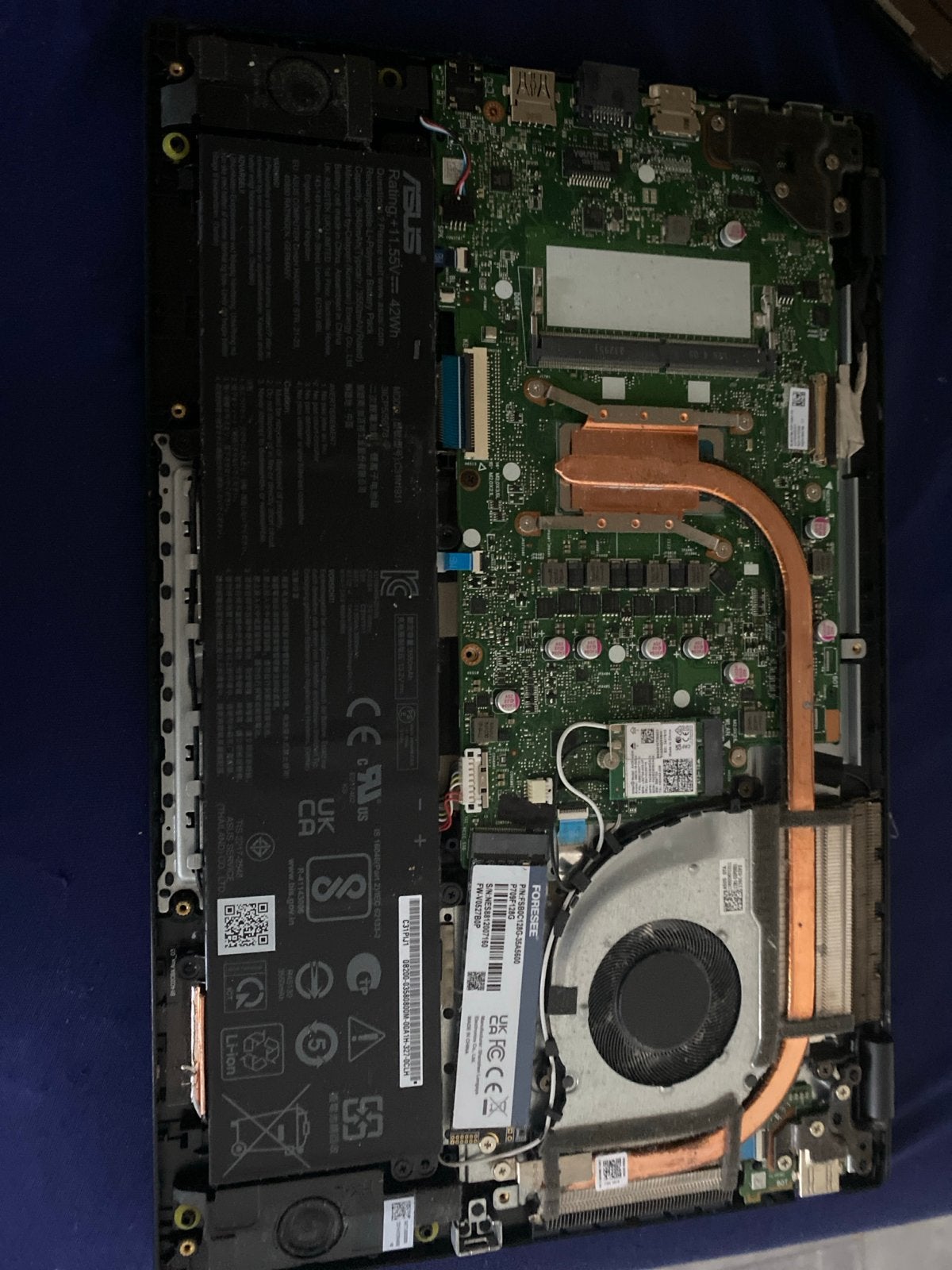ASUS Laptop Onderdelen, Computers en Software, Windows Laptops, Ophalen, Gebruikt, SSD