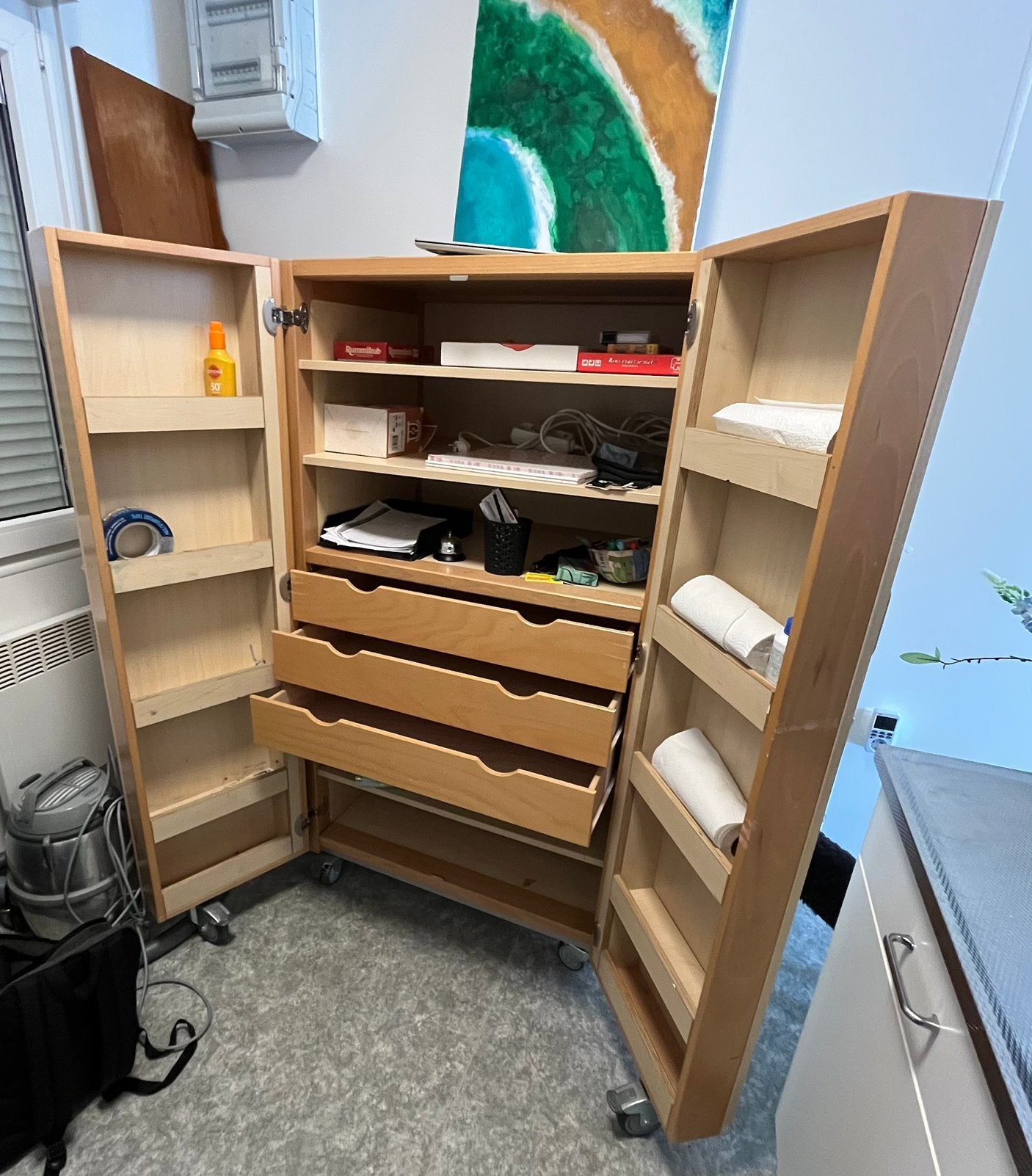Schoolkast, Ophalen, Gebruikt