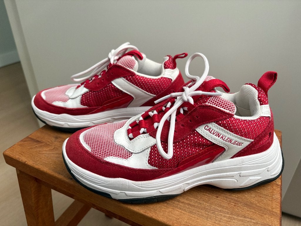 Sneakers van Calvin Klein Jeans maat 38, Ophalen, Rood, Sneakers of Gympen, Zo goed als nieuw