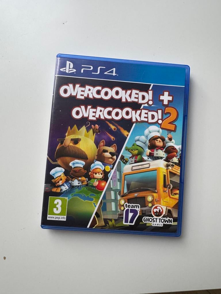 PS4  Overcooked! + Overcooked!2, Spelcomputers en Games, Games | Sony PlayStation 4, Eén computer, Ophalen of Verzenden, Zo goed als nieuw