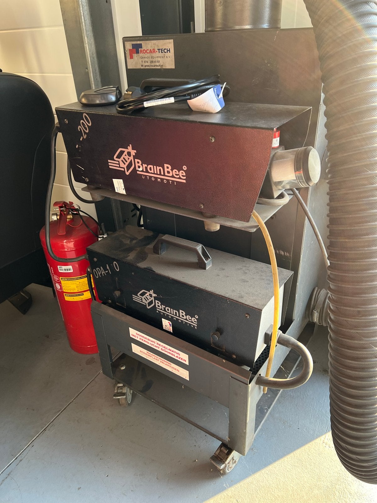 Brain Bee 4 gasmeter / roetmeter met 0 emissie kast, Ophalen, Gebruikt