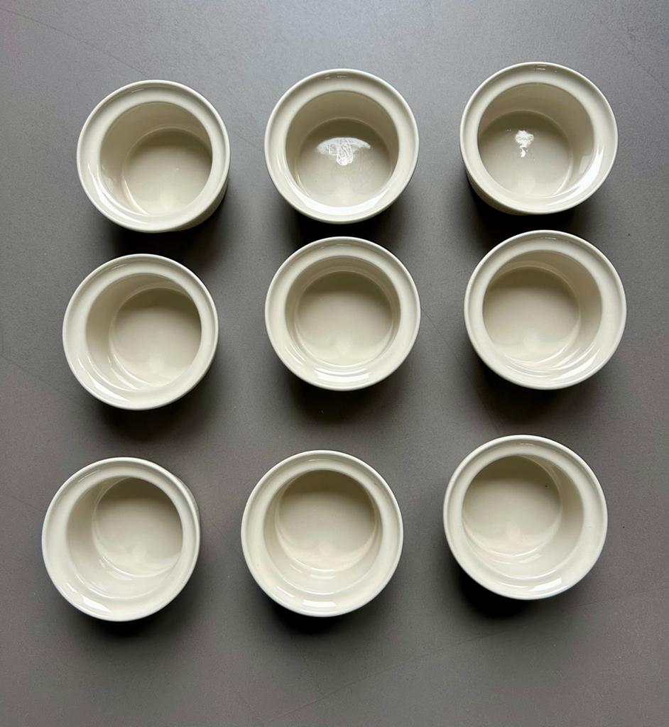 9 stuks Recamier souffle bakjes, Ophalen, Zo goed als nieuw, Overige stijlen