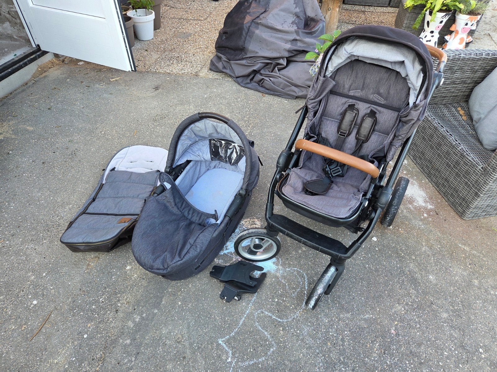 Joolz Day Combiwagen met Reiswieg en Voetenzak, Gebruikt, Combiwagen, Met reiswieg, Ophalen