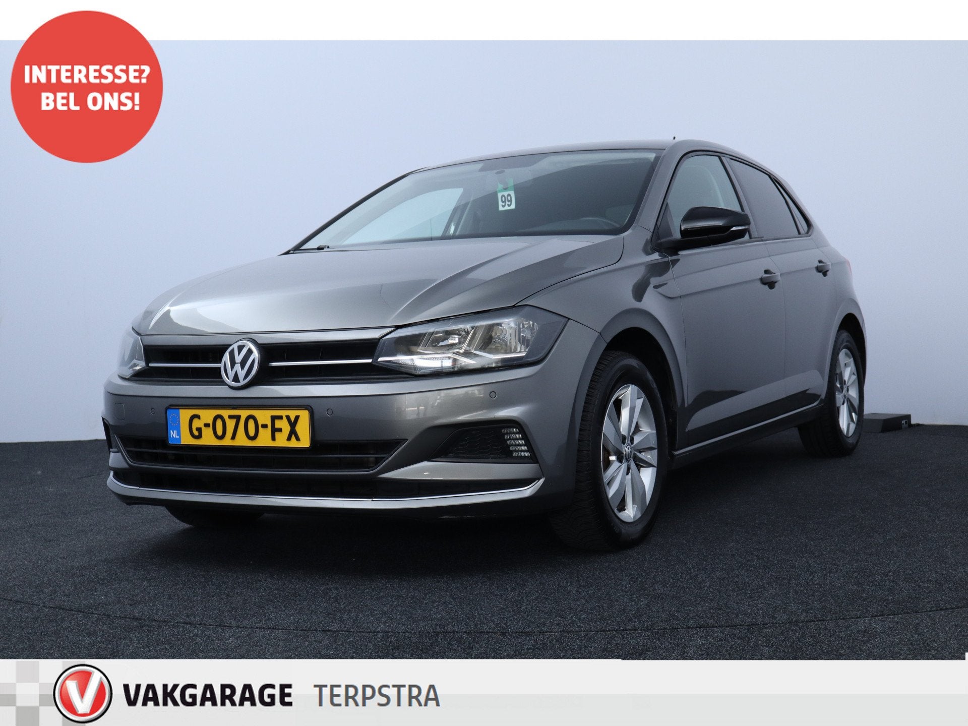 Volkswagen Polo 1.0 TSI Highline/ 15'' LMV/ Stoelverw/ Adapt, Auto's, Voorwielaandrijving, Stof, 1045 kg, Bedrijf