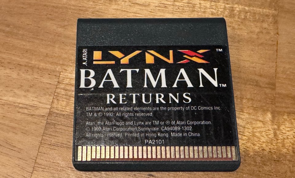 Atari Lynx - Batman Returns (Cartridge Only), Spelcomputers en Games, Games | Atari, Avontuur en Actie, 1 speler, Ophalen of Verzenden