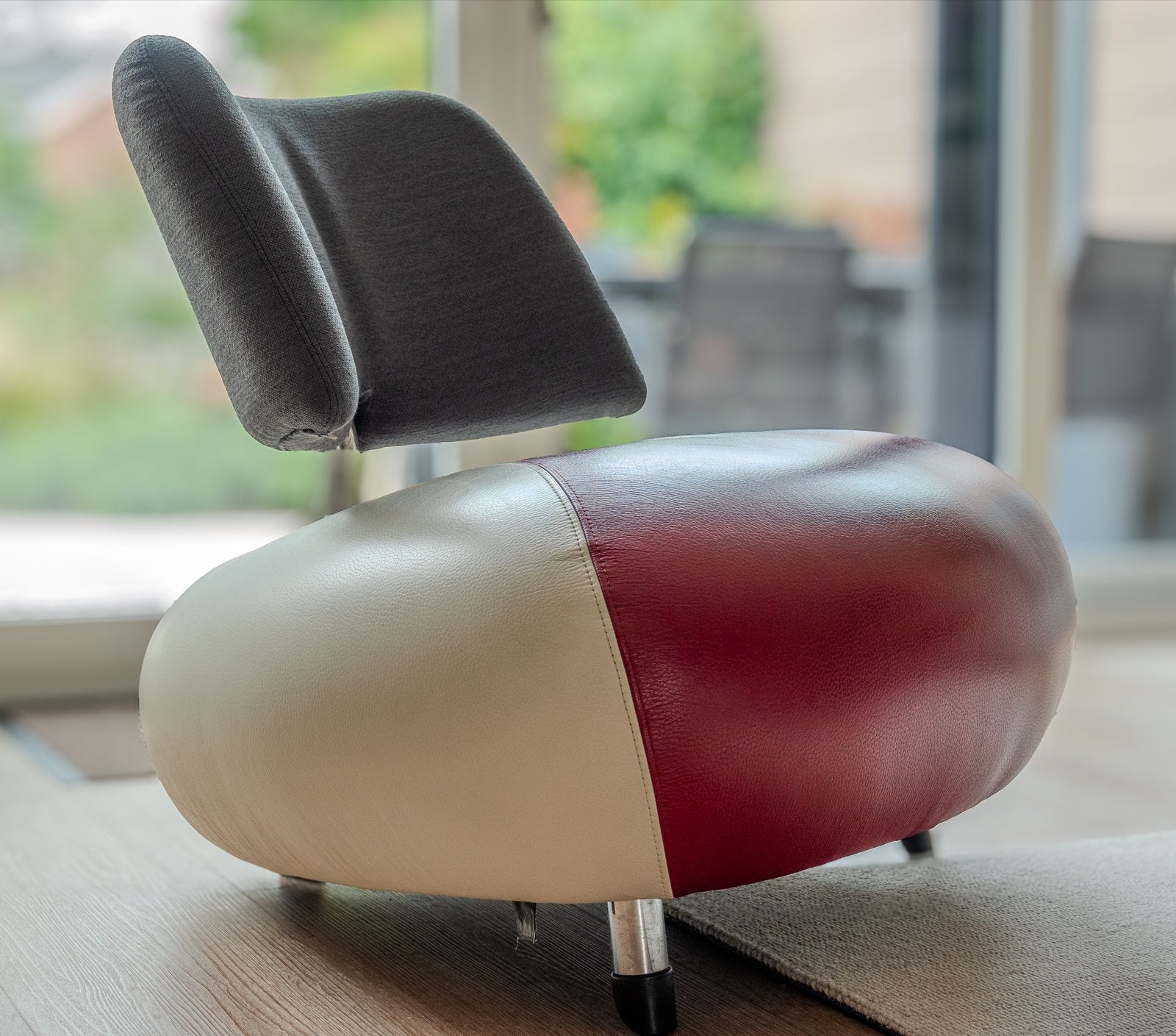 Leolux Pallone fauteuil - Pa model in uitstekende staat, Ophalen, Overige kleuren, Leer, Zo goed als nieuw