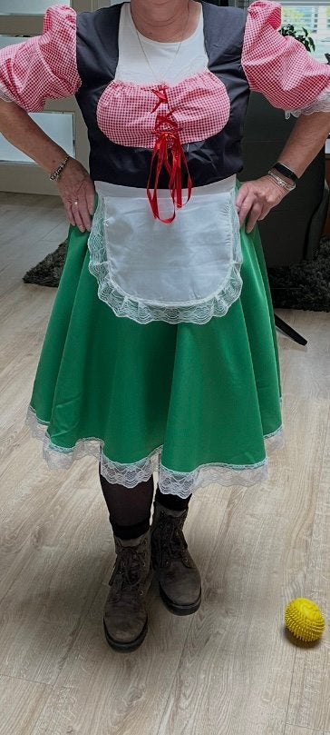 Dirndl jurk voor oktoberfest., Ophalen of Verzenden, Zo goed als nieuw, Overige thema's