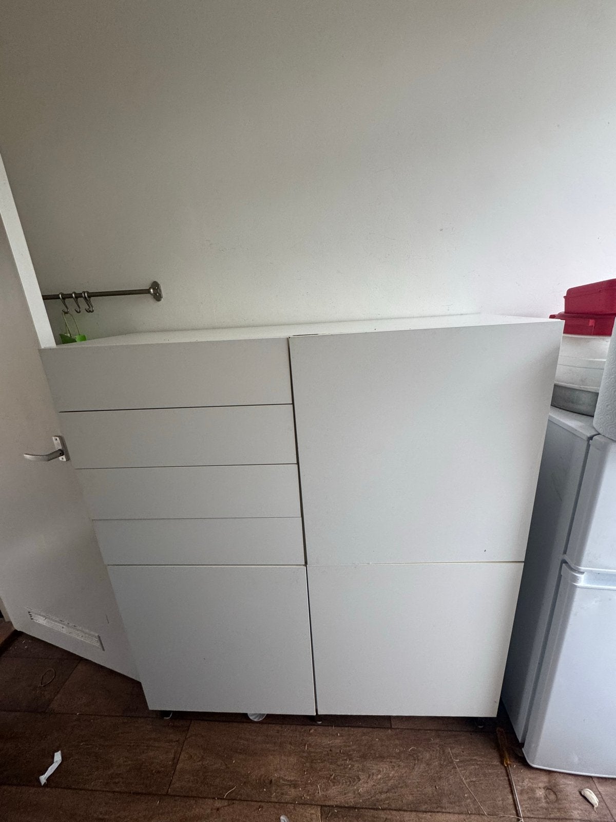 IKEA Besta Kast 120x120 op Zilveren Pootjes, Ophalen, Gebruikt, Overige materialen, 100 tot 150 cm