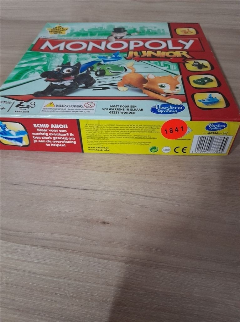 Monopoly juniior met hondje en katje - s1841, Verzenden, Zo goed als nieuw