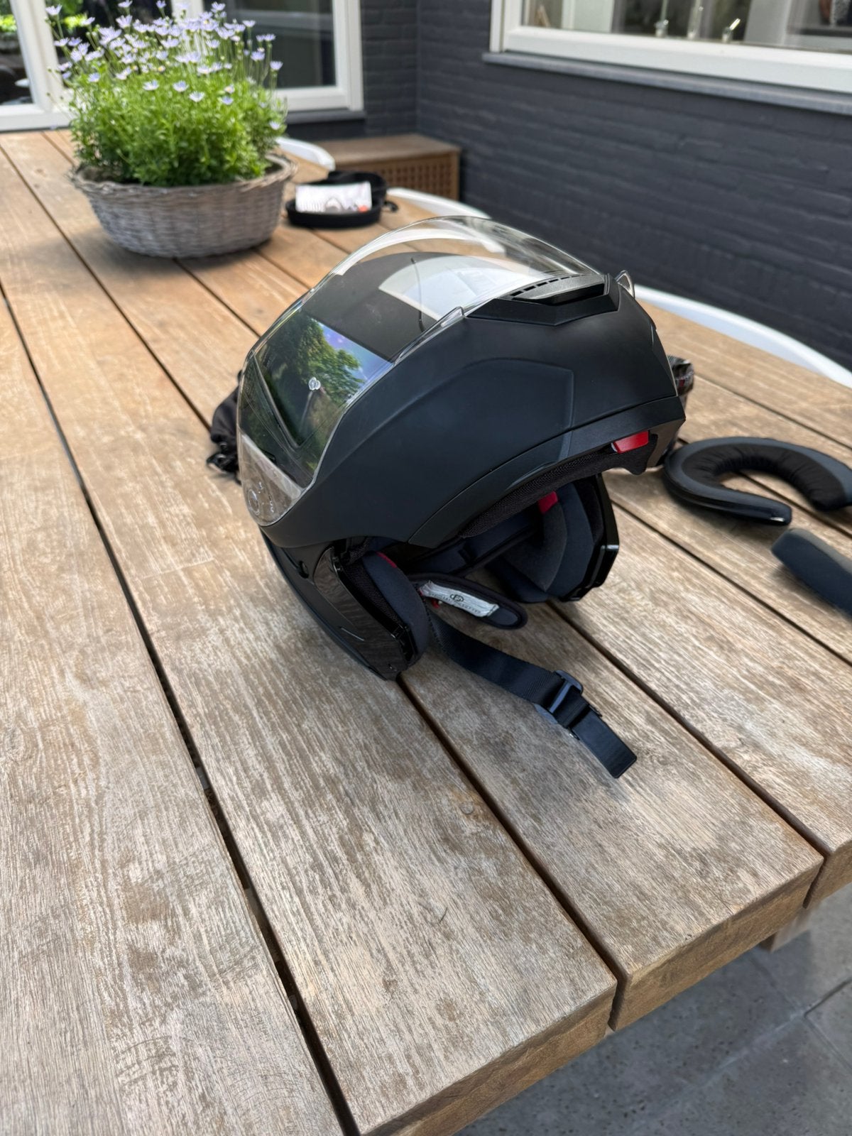 Brommerhelm / motorhelm systeemhelm, Ophalen of Verzenden, Zo goed als nieuw