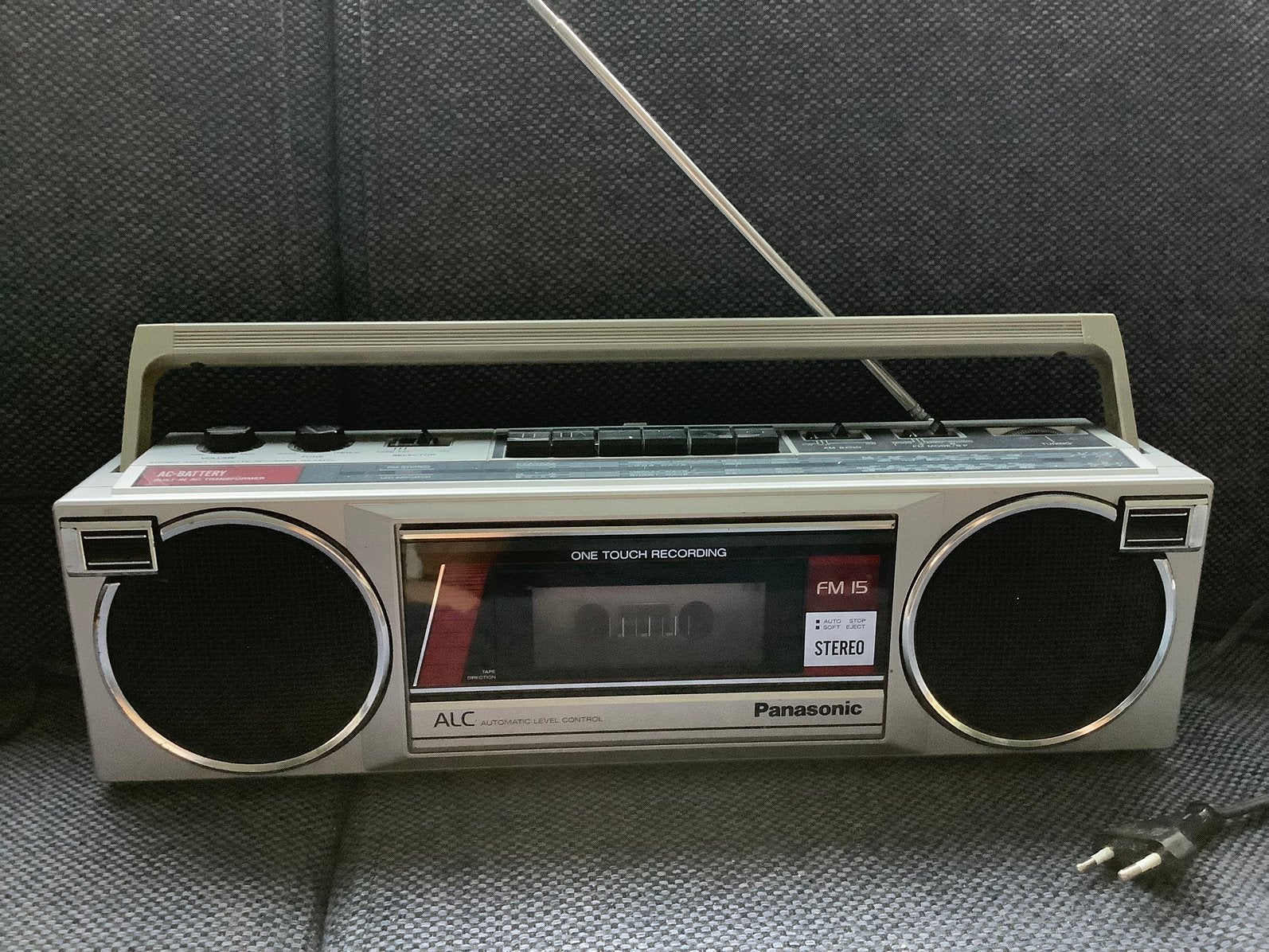 Panasonic radio cassette recorder boombox gettoblaster, Ophalen of Verzenden, Gebruikt, Radio