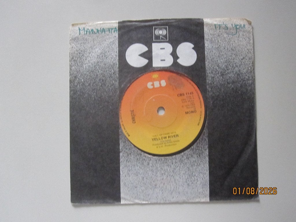 CHRISTIE -  yellow river - vinyl 7", Ophalen of Verzenden, Gebruikt, Rock en Metal, Overige typen