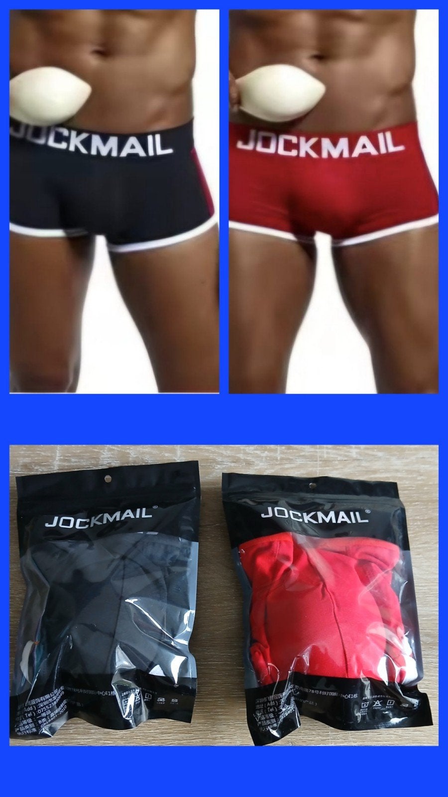 xxl jockmail boxershort + vulling FTM transgender non-binair, Kleding | Heren, Ophalen of Verzenden, Rood, Jockmail, Boxer