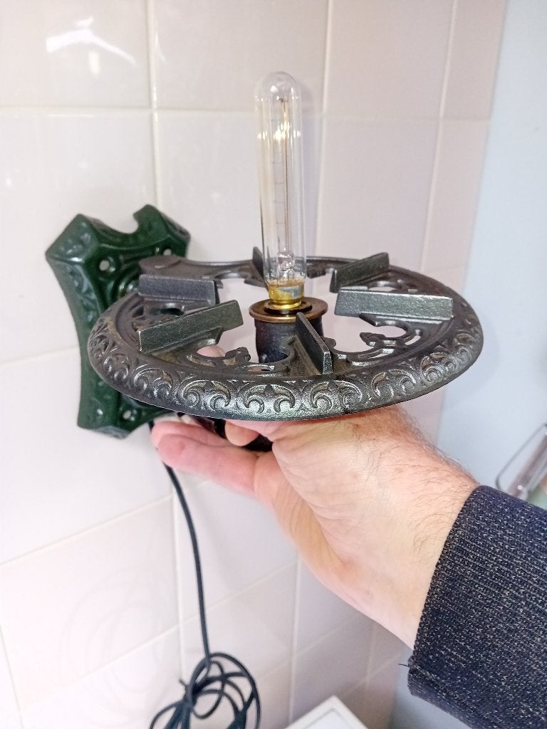 Lamp oude gasbrander., Ophalen of Verzenden
