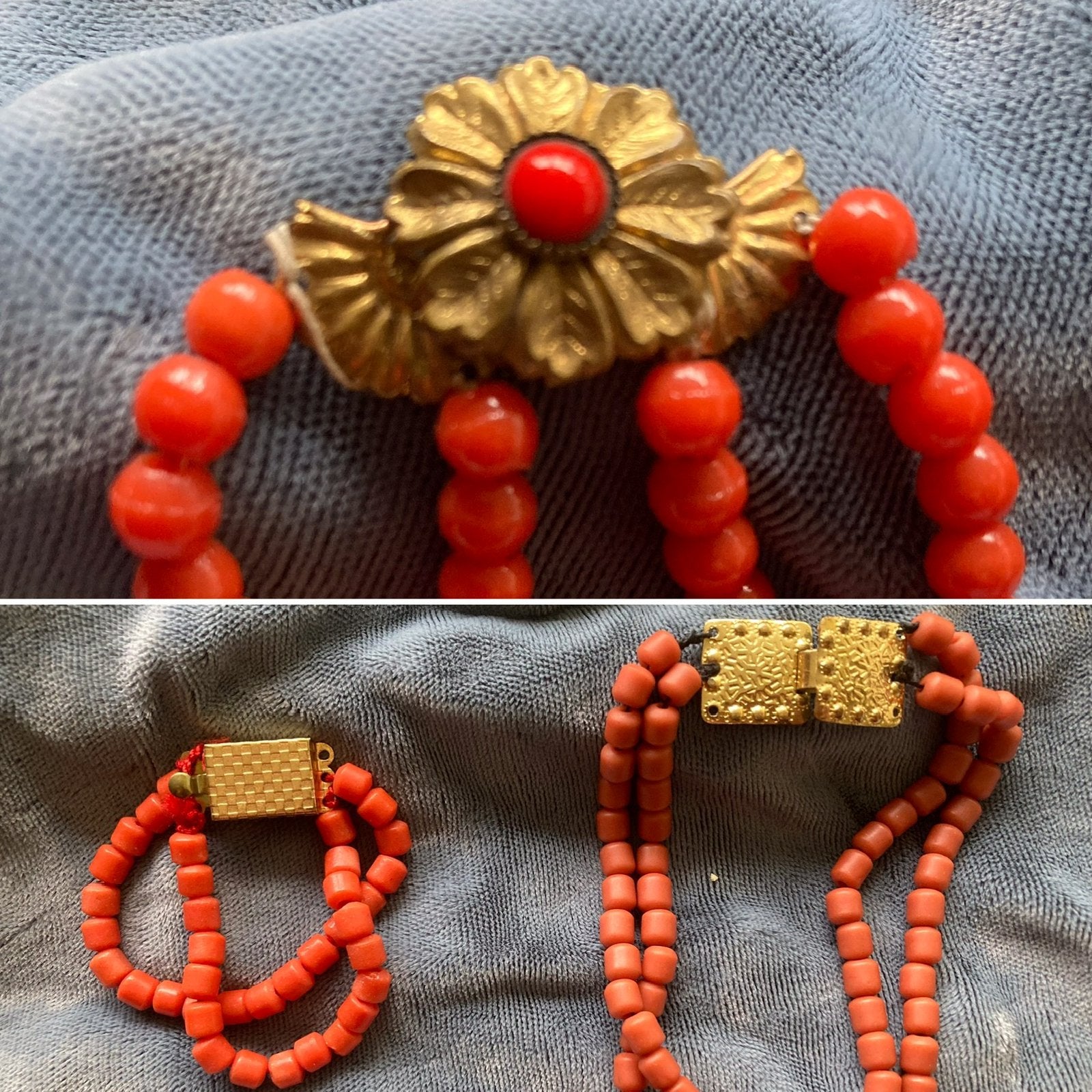 🌿Pop,🌿Bloedkoraal🌿,”2 ARMBANDJES & KETTING VOOR JE POP”🌿, Verzenden