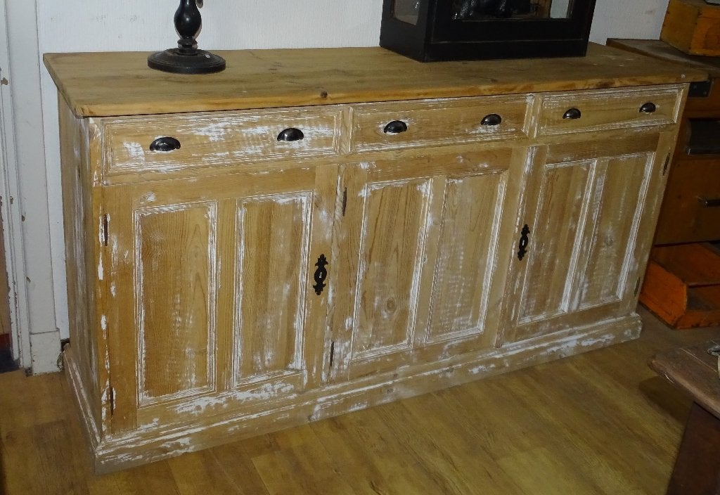oude grenen houten dressoir (is geloogd) kast, Ophalen