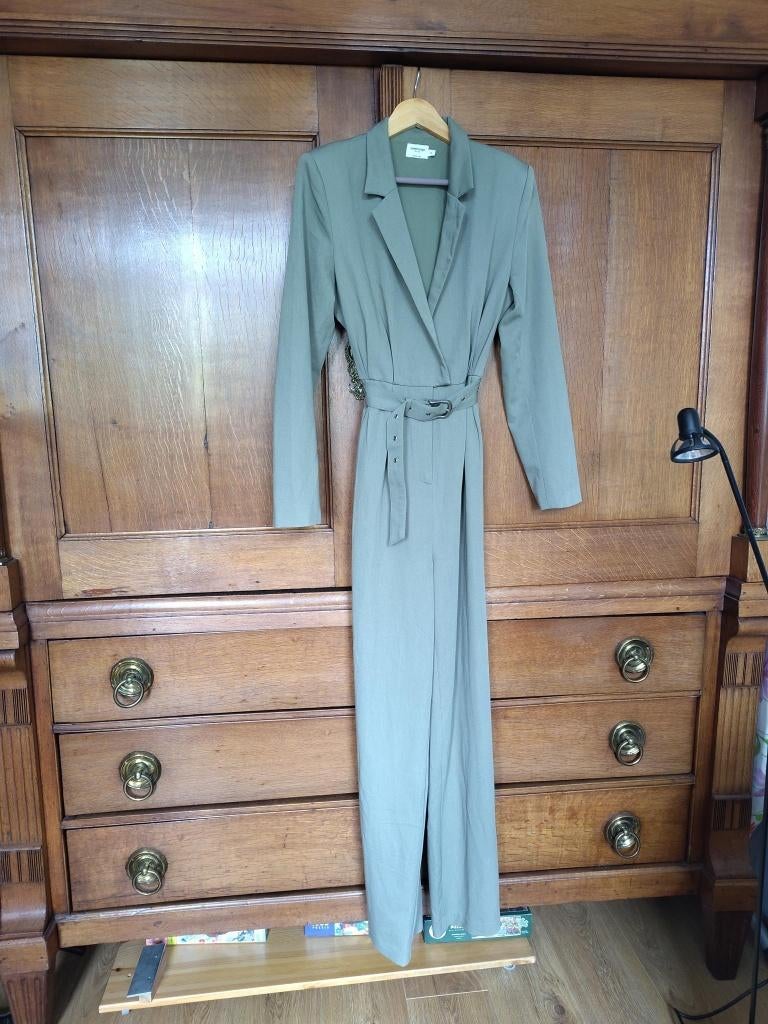 jumpsuit olijfkleur maat 40, Romee Strijd, Maat 42/44 (L), Ophalen of Verzenden, Zo goed als nieuw