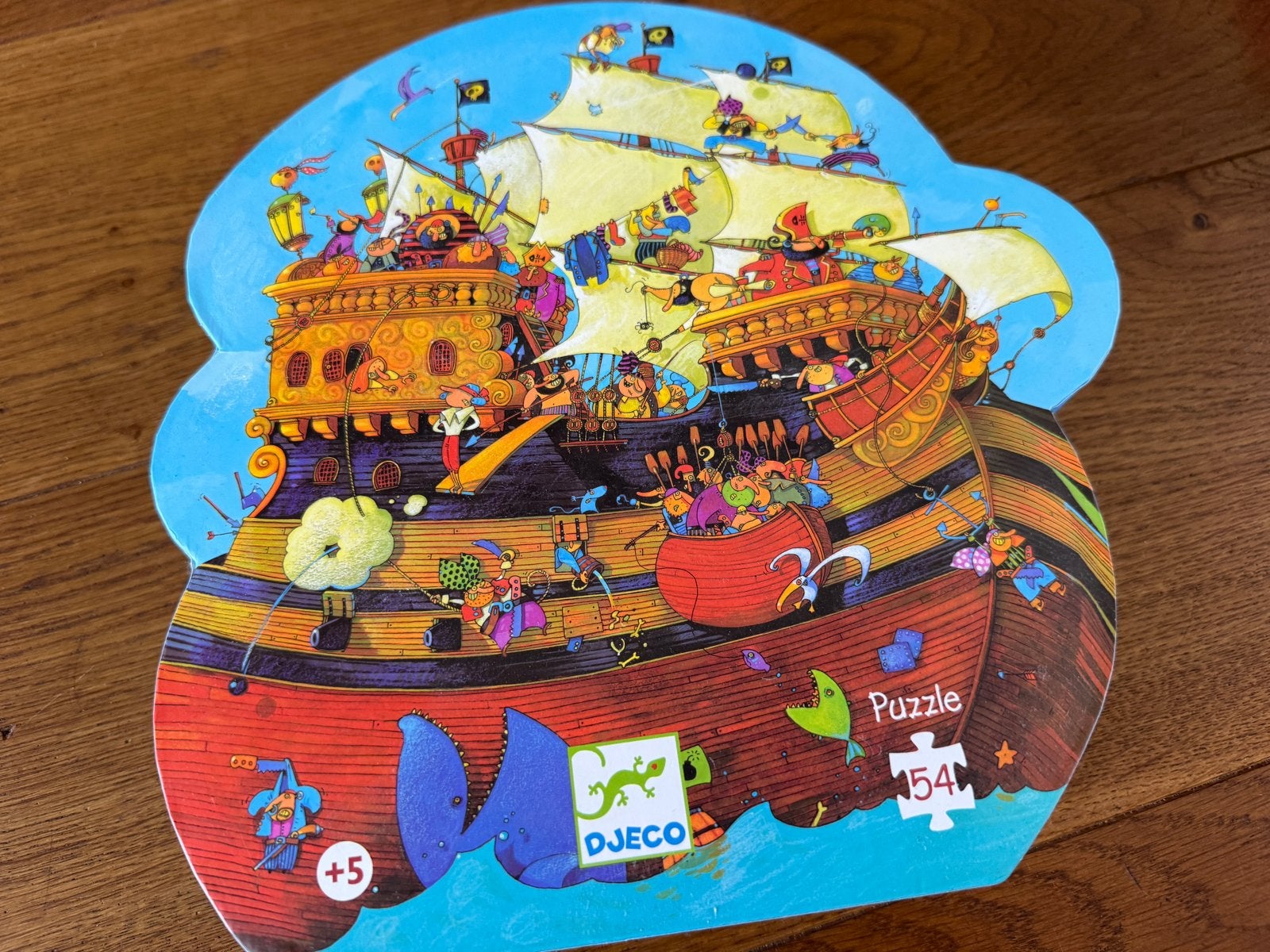 Djeco Piratenschip Puzzel - 54 Stukjes, Ophalen, Meer dan 50 stukjes, Gebruikt, 6 jaar of ouder