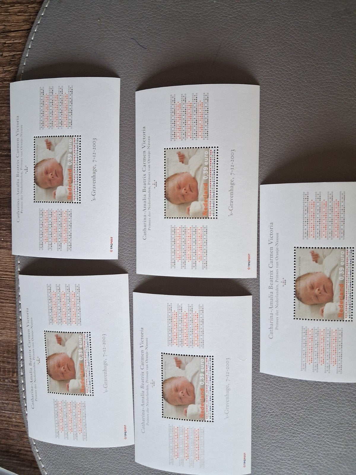 5 zegels Amalia waarde € 1,95, Verzenden, Na 1940, Postfris