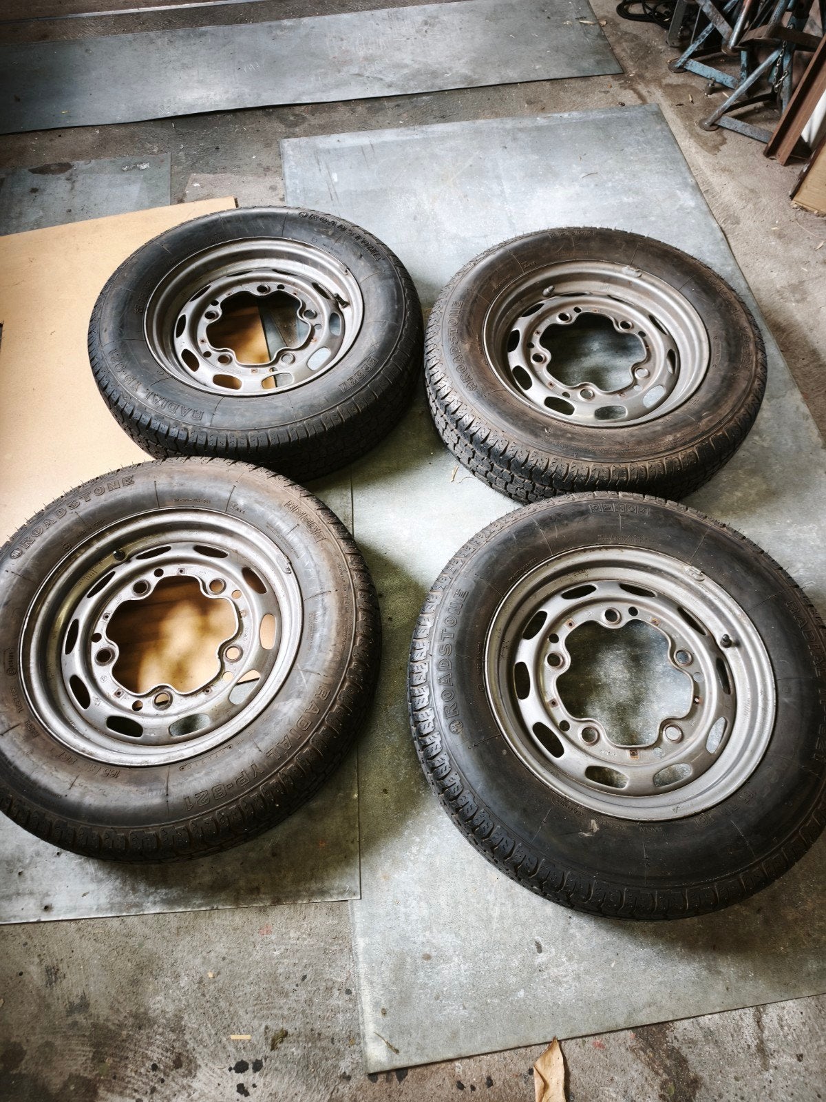 4x Matching 2/63 KPZ velgen Porsche 356 VW 5x205 Oldspeed, Ophalen, Gebruikt, 15 inch, Zomerbanden