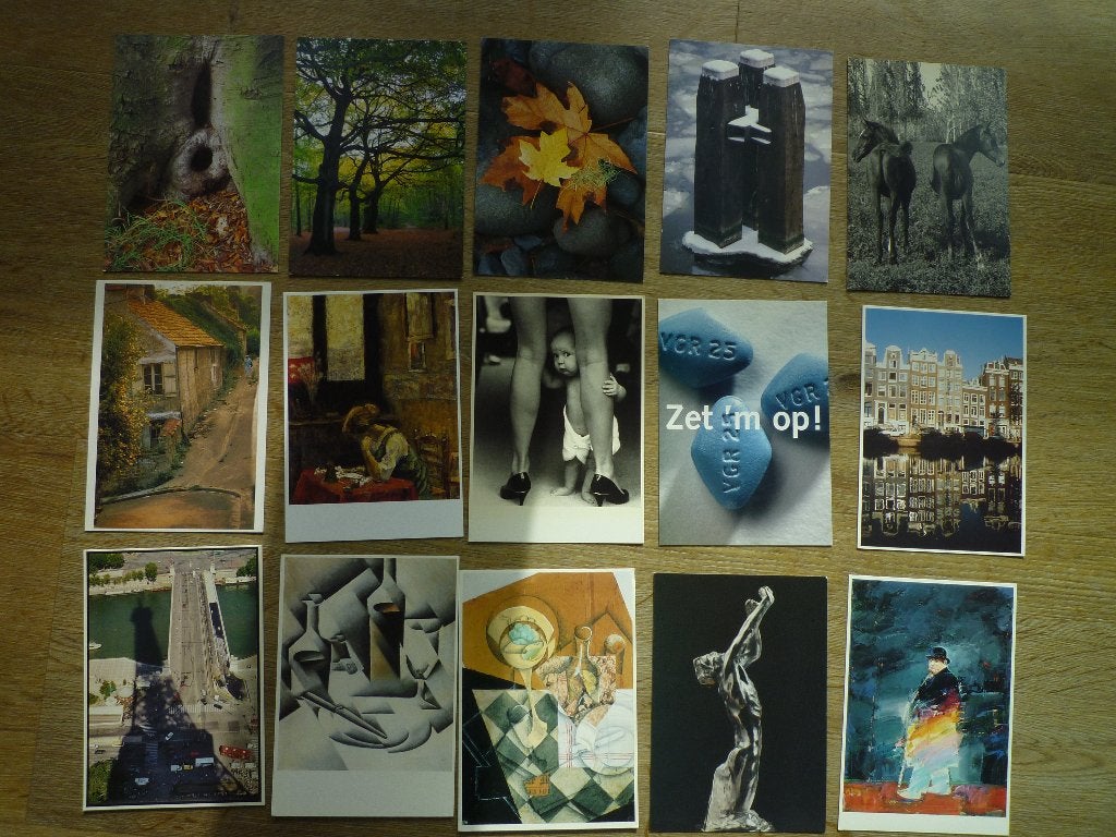 Grappige Art unlimited kaarten natuur kunst stilleven Amster, Ophalen of Verzenden, Voor 1920, Overige thema's