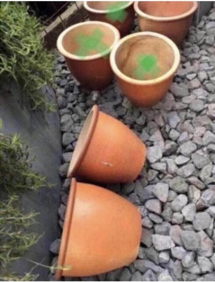 Vintage oud Hollandse terracotta bloempotten diverse maten, Tuin en Terras, Rond, Zo goed als nieuw, Minder dan 40 cm, Balkon