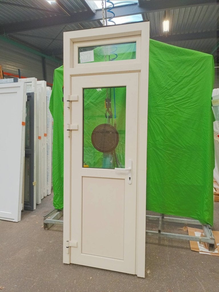 Kunststof Buitendeur  b88 x h245 cm -2069-, Niet ingevuld, Kunststof, Gebruikt, 80 tot 100 cm