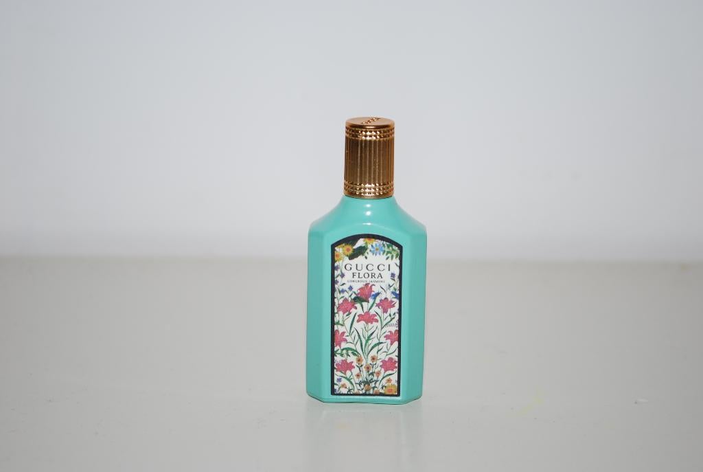 Miniatuur Gucci Flora Gorgeous Jasmine, Verzamelen, Ophalen of Verzenden, Zo goed als nieuw, Miniatuur, Gevuld
