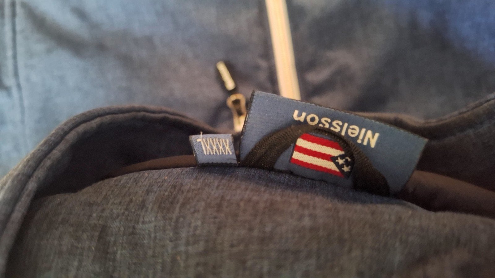 Nielsson Softshell Jas Maat XXXXL, Blauw, Maat 46/48 (XL) of groter, Ophalen of Verzenden, Zo goed als nieuw