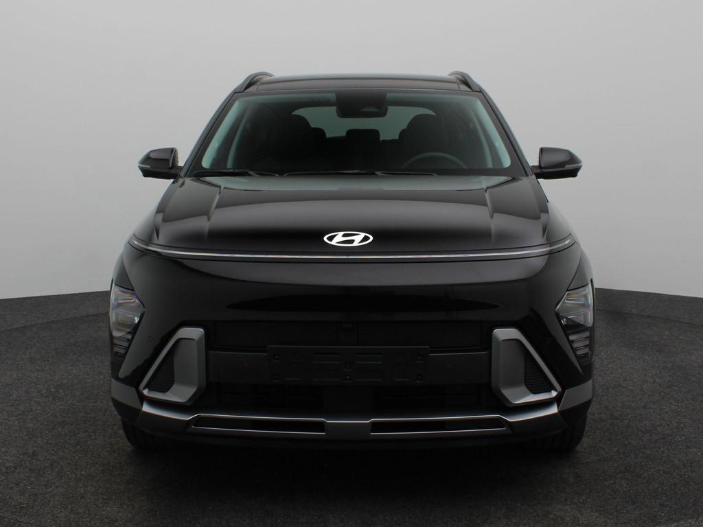 Hyundai Kona 1.6 GDI HEV Premium Sky | Panoramadak | Stoelve, Auto's, Hyundai, 137 pk, Euro 6, Met garantie (alle), Zwart