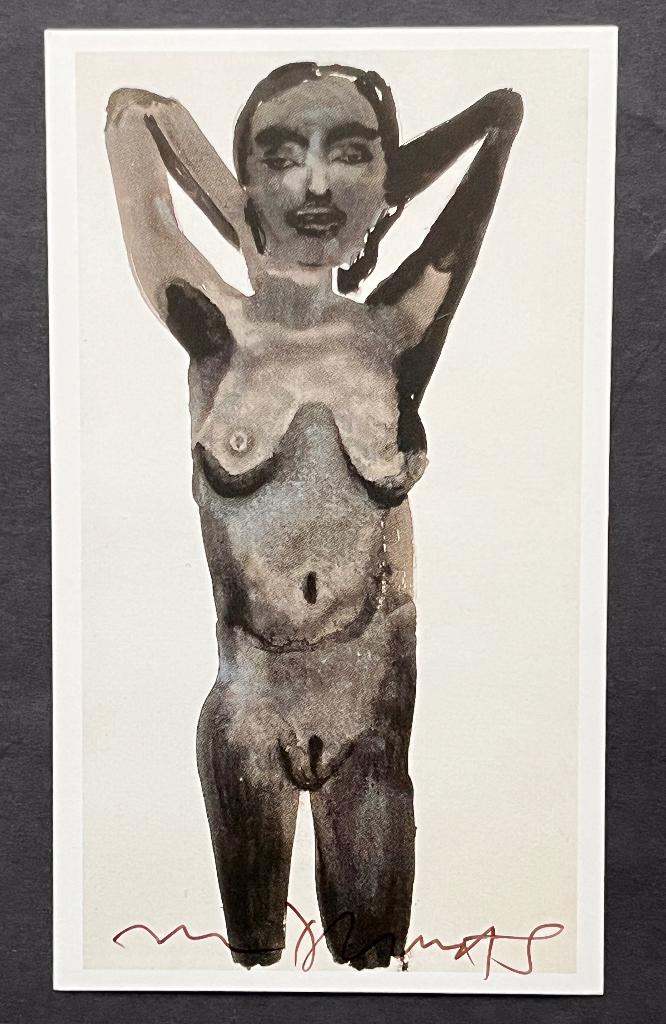 Offset Print 'Purple Pose' Gesigneerd Marlene Dumas, Verzenden