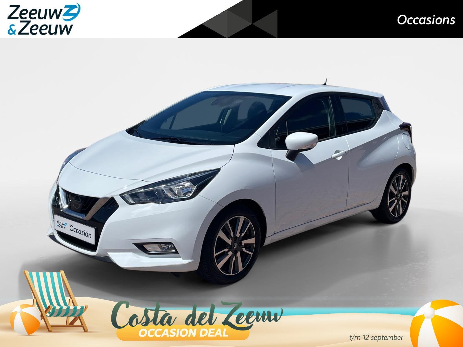 Nissan Micra 0.9 IG-T Acenta *Navi via Carplay*Airco*Cruise, Voorwielaandrijving, 898 cc, Stof, Gebruikt