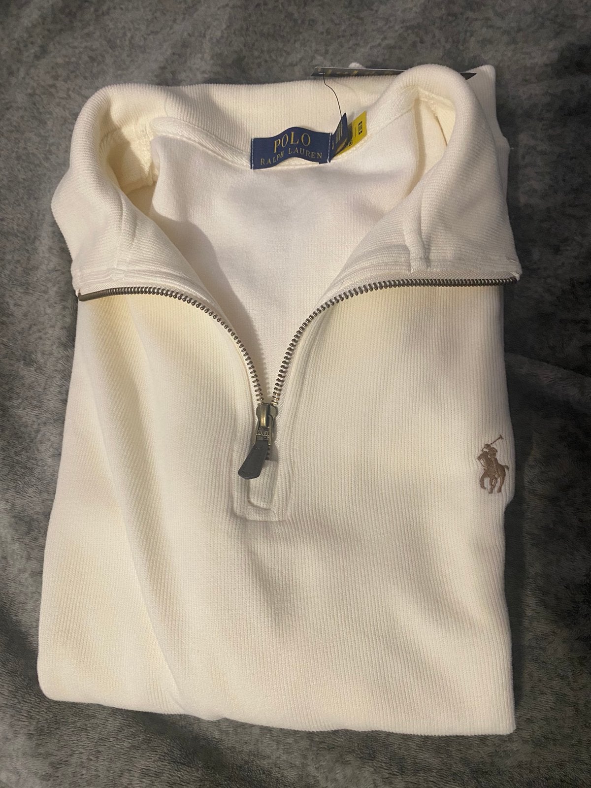 Ralph lauren quarter zip, Verzenden, Nieuw, Maat 52/54 (L), Beige