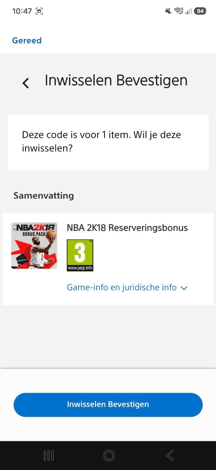 NBA 2K18 + Pre Order Bonus, Verzenden, Zo goed als nieuw, Eén computer, Vanaf 3 jaar