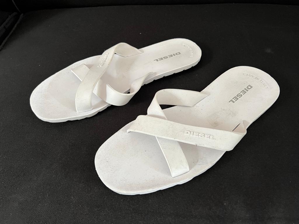 Witte Diesel Slippers Maat 44, Slippers, Wit, Ophalen of Verzenden, Zo goed als nieuw