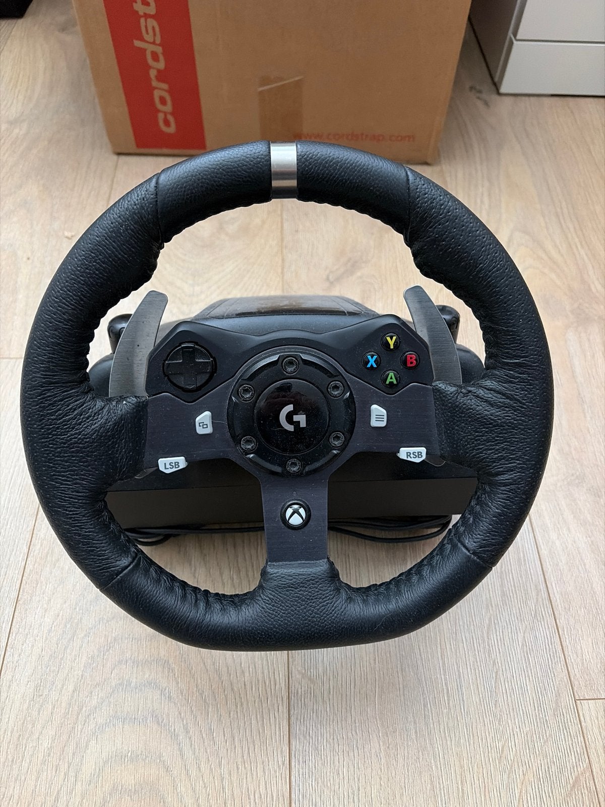 Logitech G920 racestuur met pedalen en shifter voor Xbox/PC, Spelcomputers en Games, Ophalen, Racestuur, Gebruikt, Force feedback