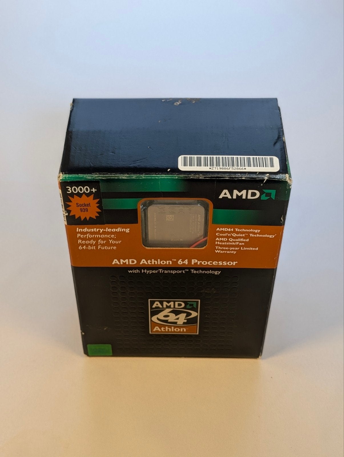 AMD Athlon 64 3000+ Socket 939 Processor met Koeler en Doos, Computers en Software, Ophalen of Verzenden, ., ., .
