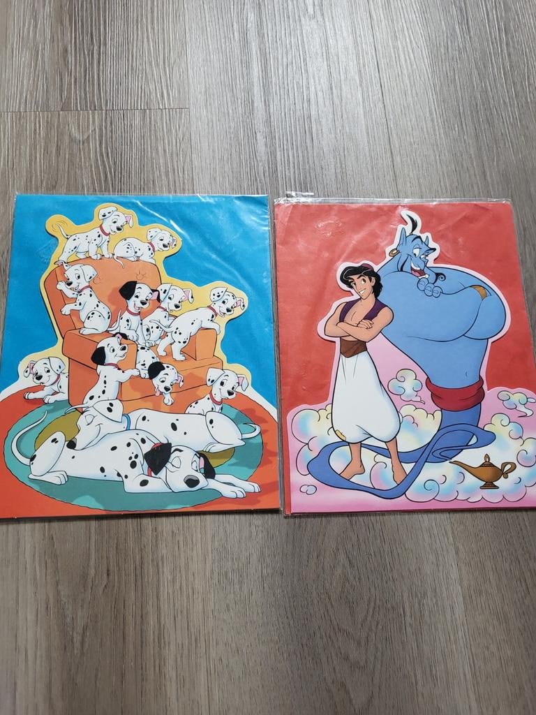 2 oude disney wenskaarten, Ophalen of Verzenden, Nieuw, Overige thema's, Overige typen