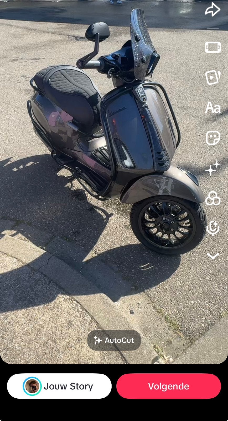 Vespa Sprint Brown Metallic AKRAPOVIC, Ophalen of Verzenden, Zo goed als nieuw, Benzine, Overige modellen