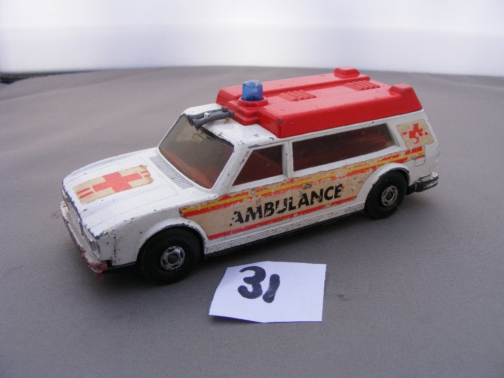 Ambulance,matchbox lesney speedkings k 49 1974 (31), Verzenden, Zo goed als nieuw, Auto, Matchbox