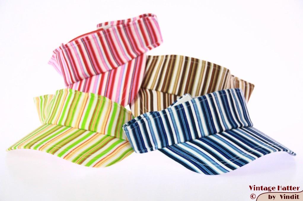 div. kleuren Zonneklep SkyHigh gestreept katoen 49-61 nieuw, SkyHigh, Nieuw, Pet, One size fits all