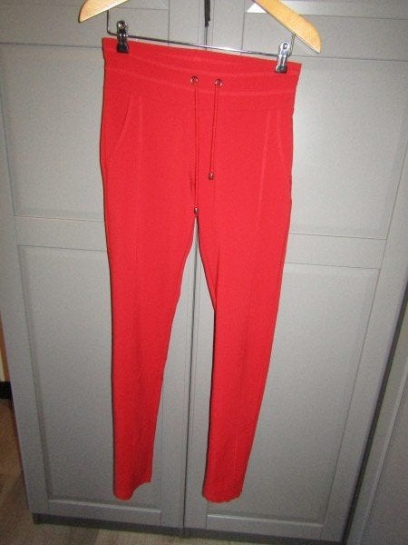 G1045 Zizo mt 36 broek legging rood, Zizo, Verzenden, Zo goed als nieuw, Maat 36 (S)