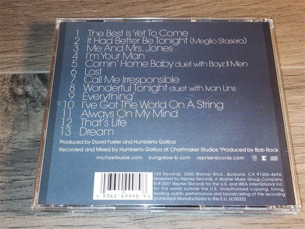 Michael Buble - Call Me Irresponsible, Ophalen of Verzenden, Zo goed als nieuw, Jazz